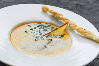 Fish and cream soup