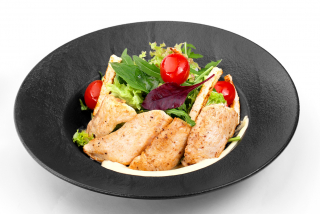 Salad with chicken fillet