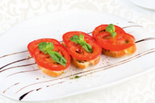 Bruschette with tomatoes and oregano