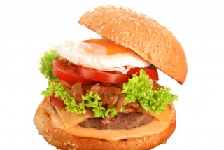 Burger Egg & Bacon