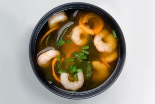 Miso with Shrimps