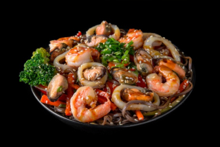 Seafood Soba Noodles 