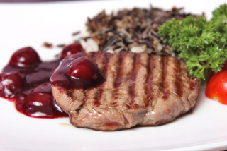 Beef Steak with berry sause                                                  