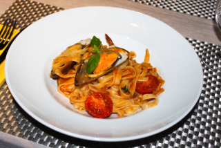 Tagliatelle с морепродуктами